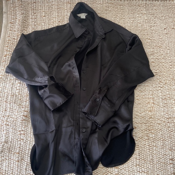 H&M Tops - Oversized Silky Button Up